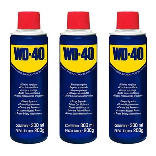 Combo 3 WD40 ORIGINAL OFERTA produto desengripante multiuso spray