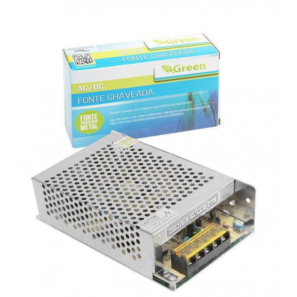 FONTE CHAVEADA CHIP SCE 12V 5A 60W BIVOLT LINHA GREEN TIPO COLMEIA