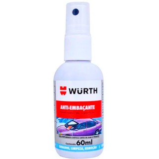 Anti Embaçante Wurth 60ml Vidro Automotivo Box Banho Espelho em Oferta na Shopee