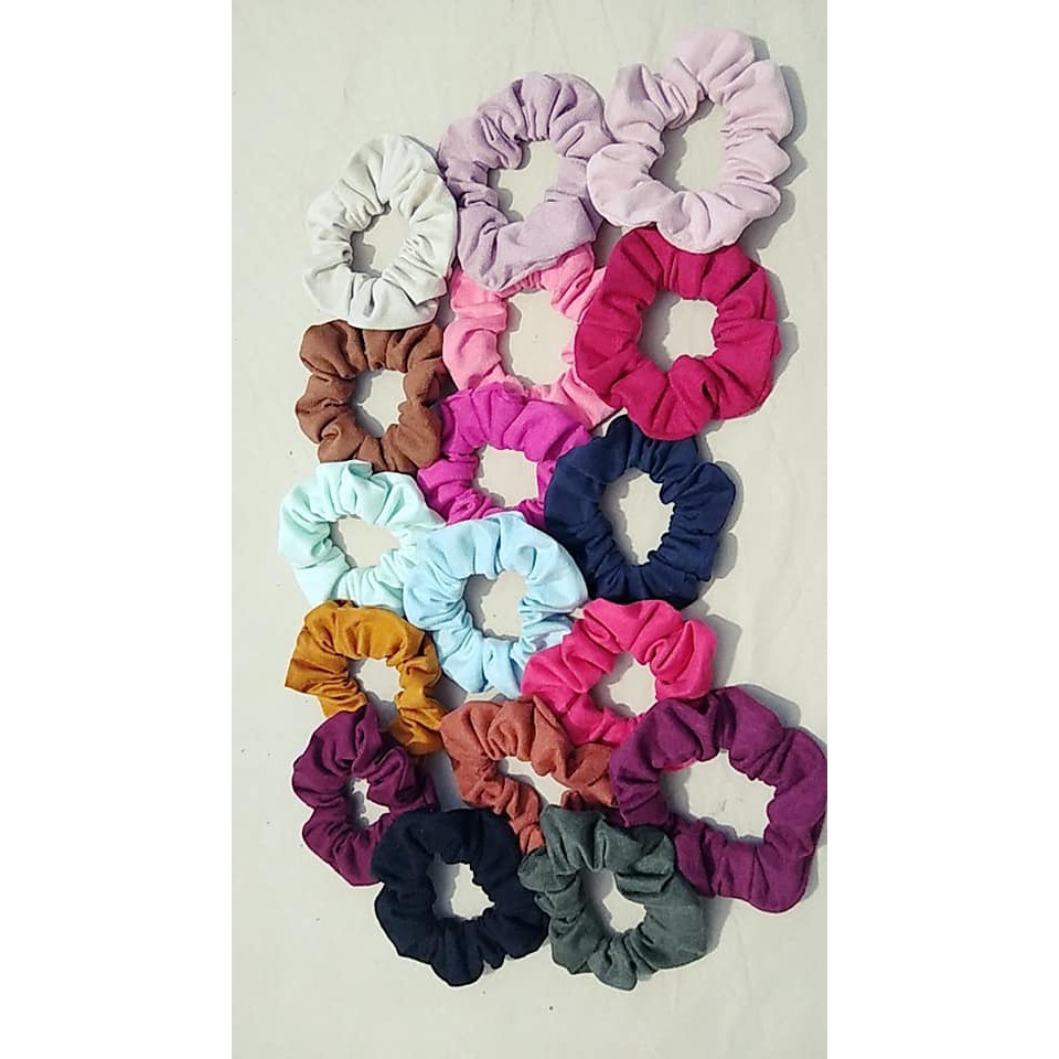 50 Xuxinha scrunchies de cabelo rabicó prendedor de cabelo (revenda) Tecido Suede