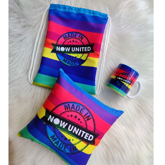 Almofada Now united, caneca now united, mochila now united