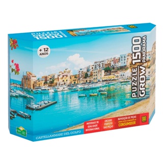 Puzzle 1500 peças Panorama Castellammare del Golfo em Oferta na Shopee