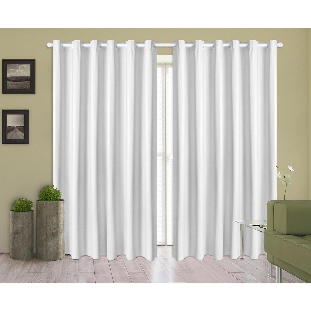 Cortina Corta Luz 4,00m X 2,70m 100% Blackout PVC Branca Para Sala Ou Quarto Para Varão Simples em Oferta na Shopee