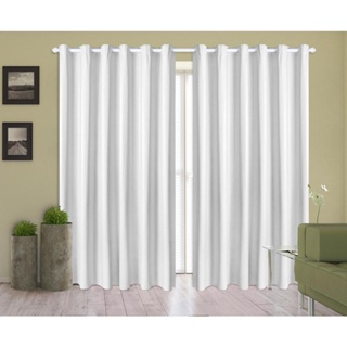 Cortina Corta Luz 4,00m X 2,70m 100% Blackout PVC Branca Para Sala Ou Quarto Para Varão Simples em Oferta na Shopee