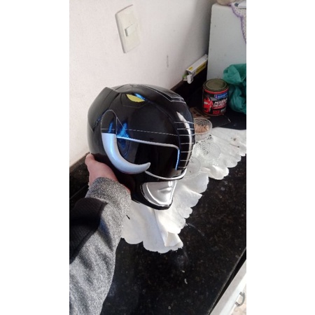 capacete Power ranger preto