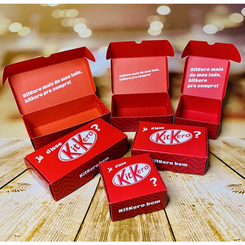 kit 10 caixas para doces kitkero ou todinho seu caixas divertidas 4/6/8 doces//