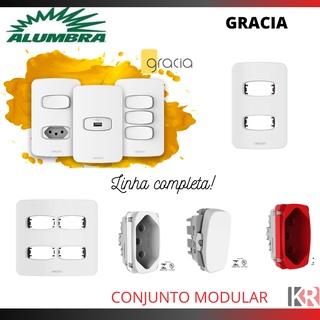 Interruptor e tomada Gracia - ALUMBRA