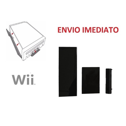 Kit Tampas Laterais Slot Wii Memory Card Controle Gc