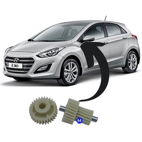 Reparo Engrenagem do retrovisor Retratil Hyundai I30 G2 2013 a 2016