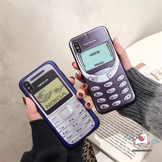 Casing Samsung A50 A50S A30S A11 A21S A51 M40S A71 M11 A31 A10S A20S A70 A7 2018 A750 Retro Nokia soft TPU Creative Phone Case