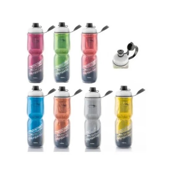 Caramanhola Garrafa Térmica 700ml Bico Ajustável Com Tampa Bicicleta Bike Academia Fitness - Cores