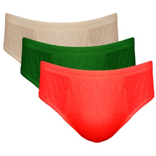 Kit 3 Cuecas Slip Masculino Algodão Cores Sortidas