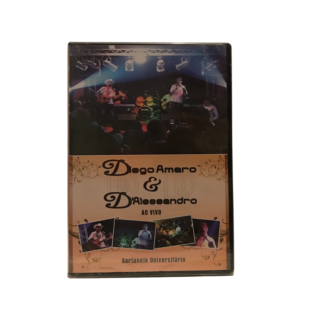 DVD DIEGO AMARO E D´ALESSANDRO AO VIVO SERTANEJO UNIVERSITÁRIO