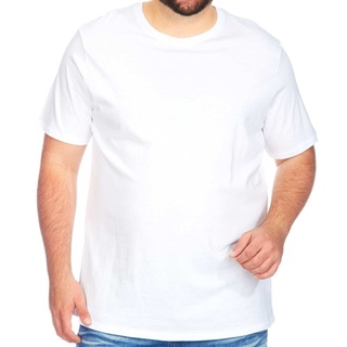 Camiseta Branca 100% Poliéster Plus Size Para Sublimação G1 G2 G3