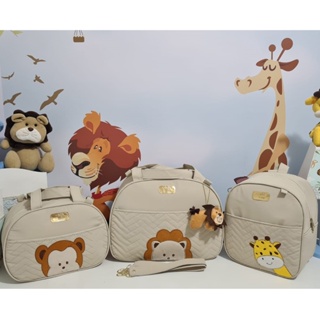 kit bolsa maternidade Safari pçs em Oferta na Shopee
