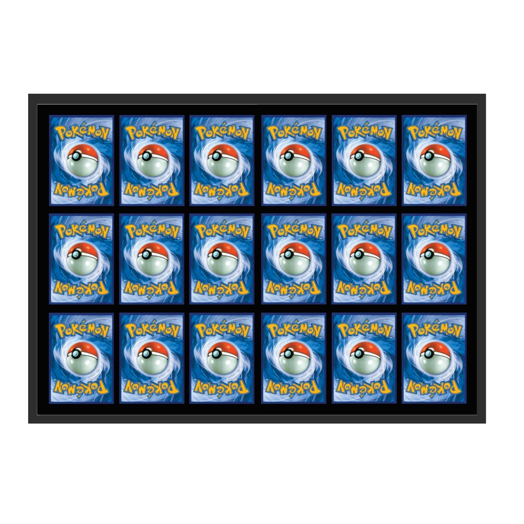 Quadro Expositor Porta 18 Cartas Pokemon Cards Gx Vmax Vstar