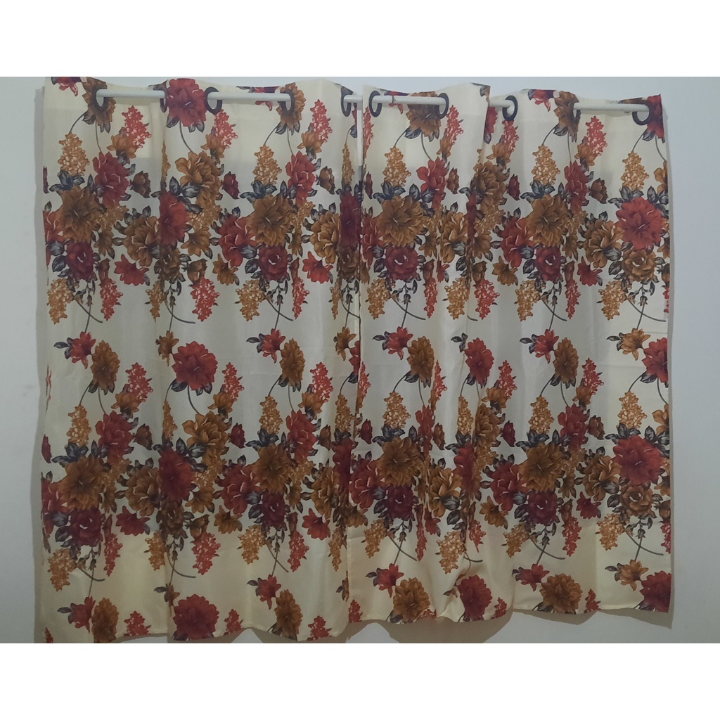Cortina Estampada Varão 2,40 x 1,45 Sala Cozinha Casa Decoração Promoção