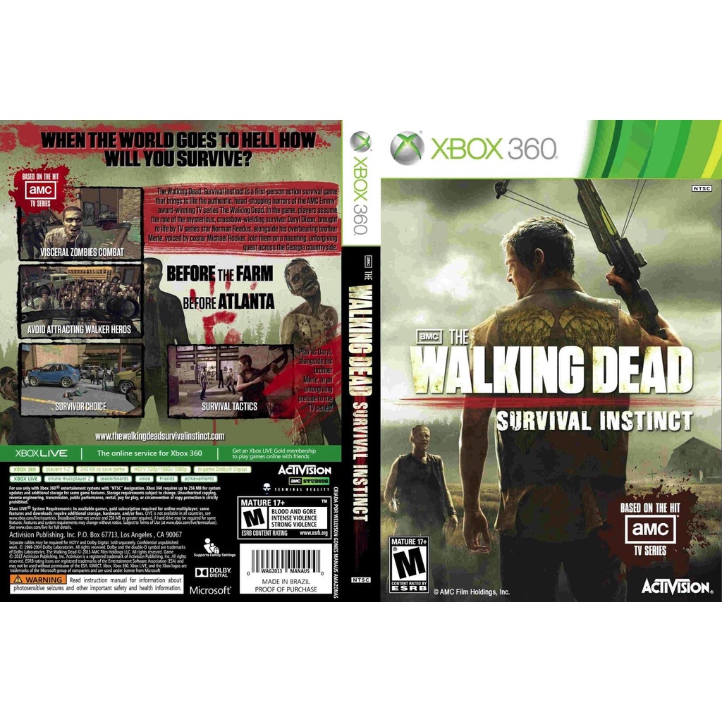 The walking dead survival instinct P/ XBOX360 (LTU/LT/JTAG/RGH)