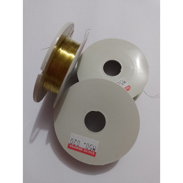 Arame Cabelo de Anjo Prata Dourado 3MM - 15 metros em Oferta na Shopee