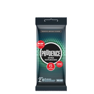 Camisinha Preservativo Prudence Extra Texturizado Com 6 unidades