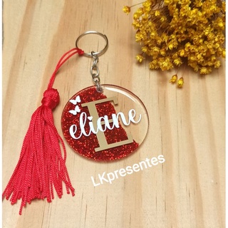 Chaveiro personalizado com nome presente personalizado chaveiro feminino chaveiro acrílico