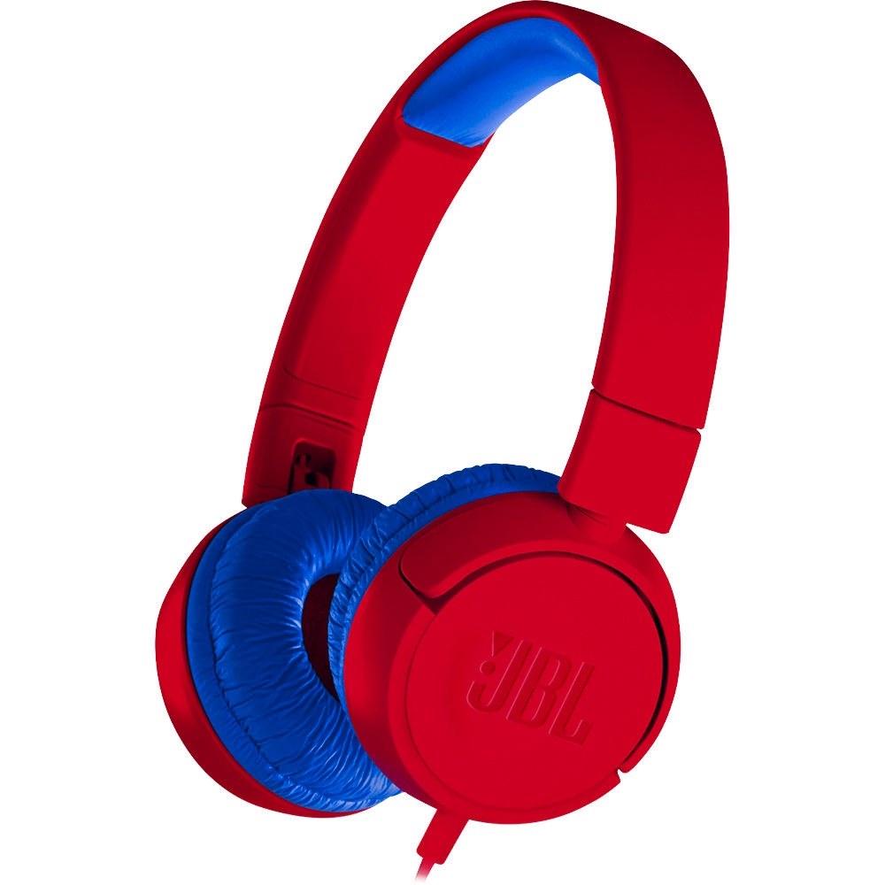 Fone de Ouvido com Microfone Infantil P3 JBL JR310 Vermelho/Azul ...