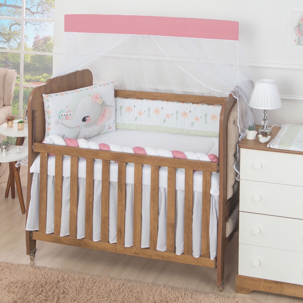 KIT BERÇO PARA BEBE MENINA POP TRANÇA 10 PEÇAS MENINO E MENINA