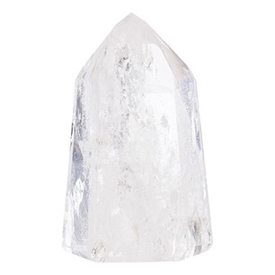 Ponta De Cristal Pedra Quartzo Polida Cristal Gerador