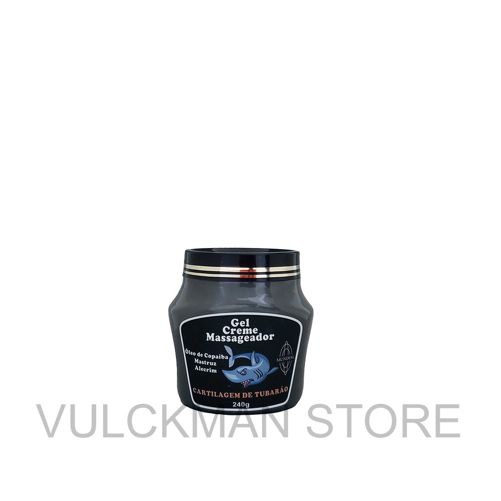 Kit Gel Creme Cartilagem De Tubarão Mundial - 240g - 06 Unid