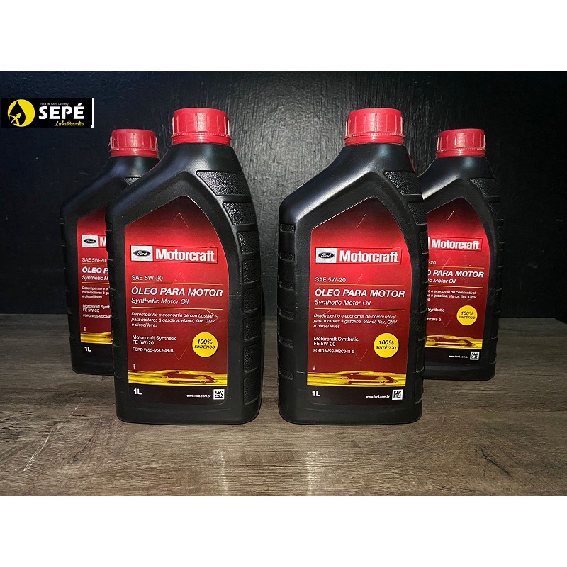 4 Litros Oleo Motor Motorcraft 5w20 Sp 100% Sintetico Original ford Ka+focus fiesta