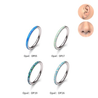Piercing Argola Segmento Articulado Aço Cirúrgico Opala / Septril, Rook, Conch, Nariz em Oferta na Shopee