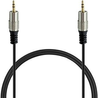 Cabo de Áudio Auxiliar P2 x P2 Macho 3 metros Plug Metal Ponta Gold 24k