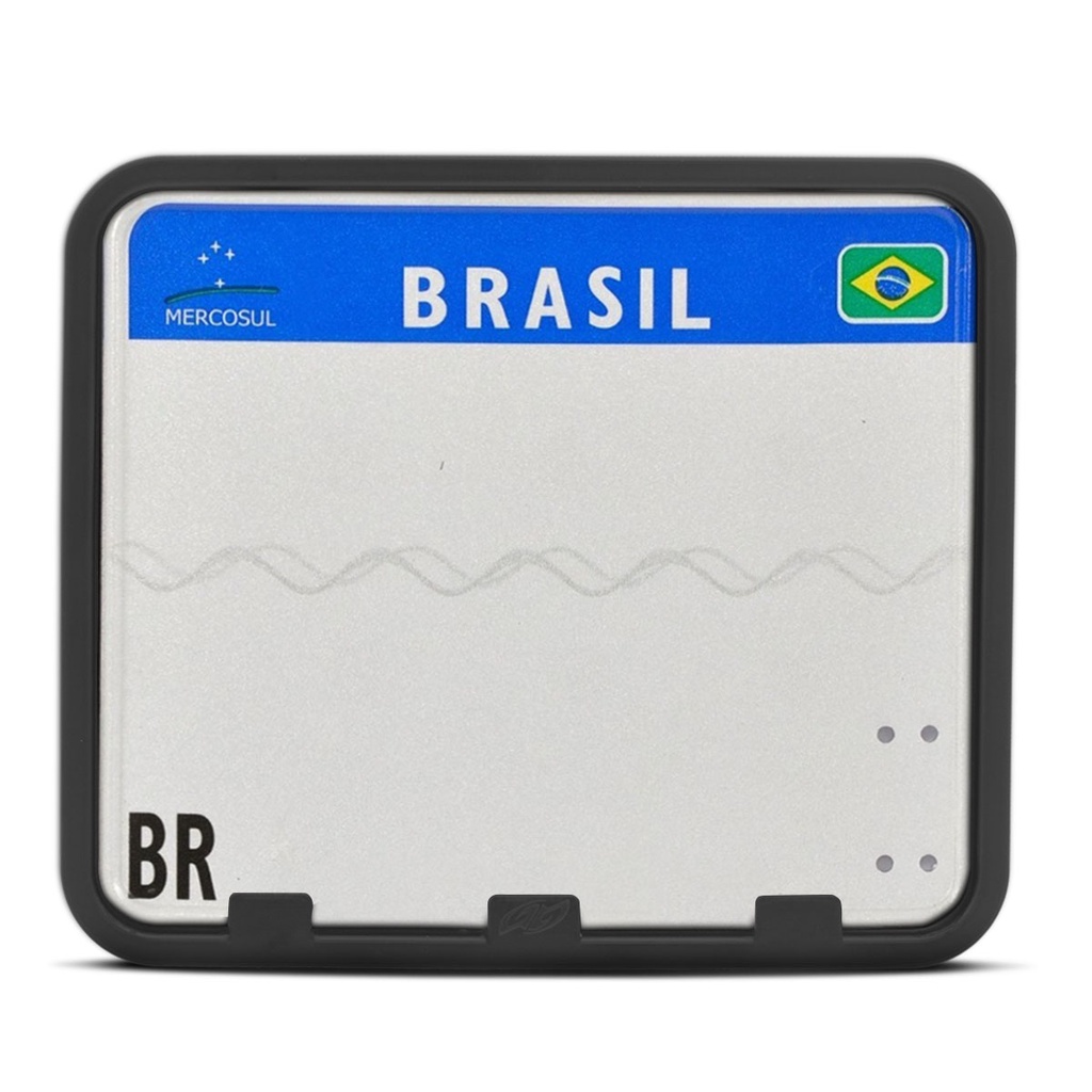 Suporte Moldura De Placa Modelo Original Padrão Mercosul Para Moto Universal Preto Pro Tork · foto 2