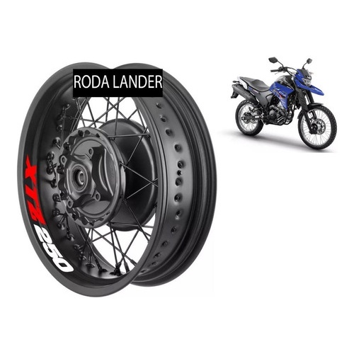 Adesivo Premium Roda Moto Yamaha Lander 250 2020 2019