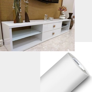 Vinil Adesivo Branco Super Brilho Para Envelopamento de Geladeira,Móveis,Armário,Guarda Roupa,Lavável.