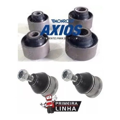 Bucha Balança Bandeja Axios + Pivôs Nissan Versa March