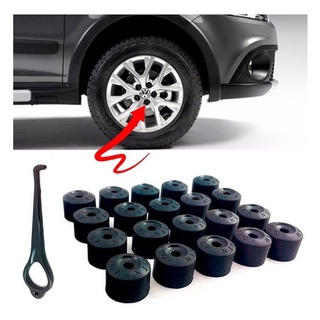 Kit 20 Capas Parafuso Roda Vw Nivus T-cross Polo Virtus Fox 17mm