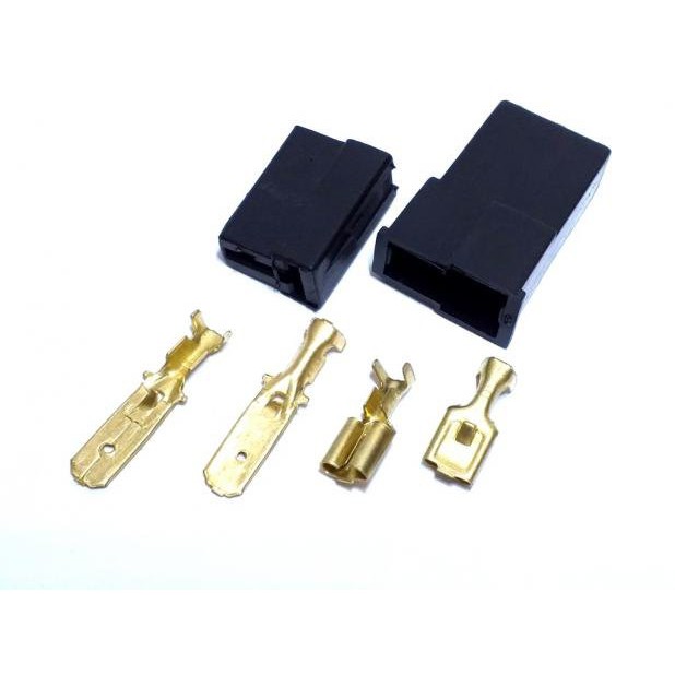 Conjunto Conector 2 Vias Plug Para Caixa de som grave voz corneta  (macho E Fêmea)