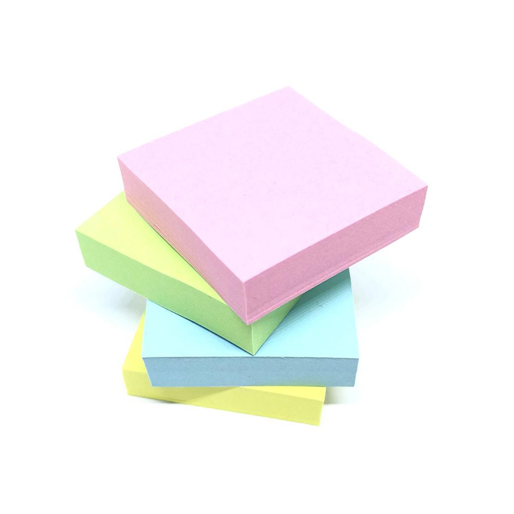 Mini Bloco Adesivo Autoadesivo Notas Quadrado Tom PASTEL