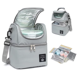 Lancheira Térmica Lequeen Bolsa Transversal Mochila Antifurto