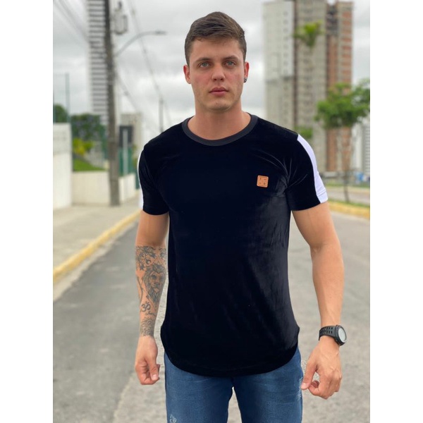 Camisa masculina longline, camisa oversized, camisa masculina longline de veludo, camisa masculina