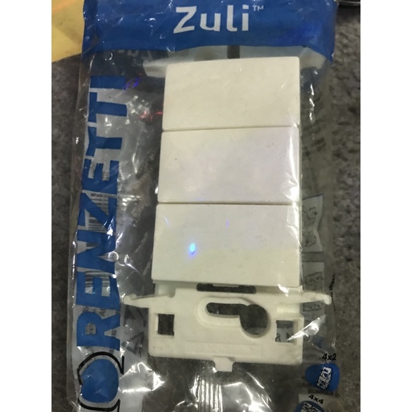 Interruptor com 3 teclas paralelas s/ placa