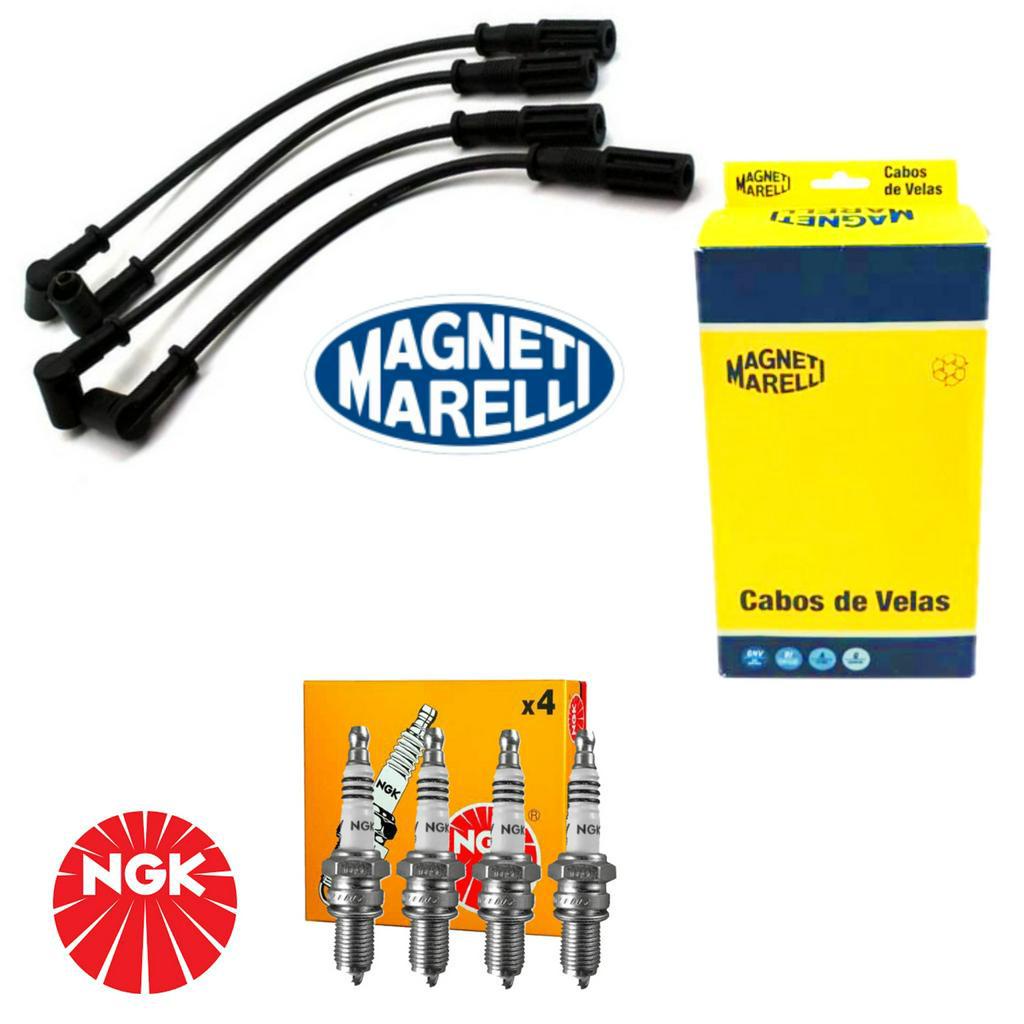 Kit Cabo Vela Original + Vela Ngk Uno 1.0 Mille 93 A 09/01