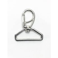 Mosquetão 4 cm Niquelado Base Sextavada - 10 Unidades