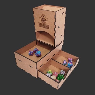Torre De Dados Com Gaveta Para Dados Bucaneiros Boardgame