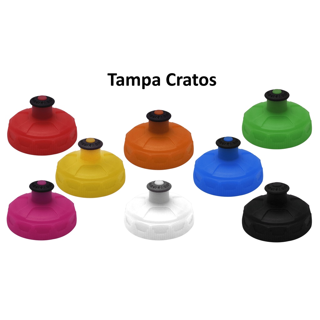Tampa Cratos Garrafa Squeeze Caramanholas Compatível Com Polar e Camelbak