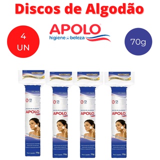 4 Algodões Apolo Disco 70g 100% puro