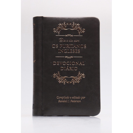 Devocional Dia a dia com os Puritanos Ingleses Capa couro em Oferta na Shopee