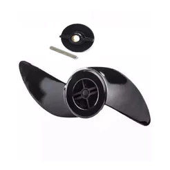 Hélice 2 Pás + Pino Porca Motor Elétrico Phantom para Caiaque