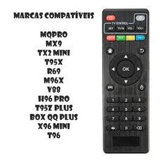 Controle Remoto Tv Box Universal 4k Mx9 Tx3 Tx2 Tx9 Mxq Pro 4k AOLA-6095
